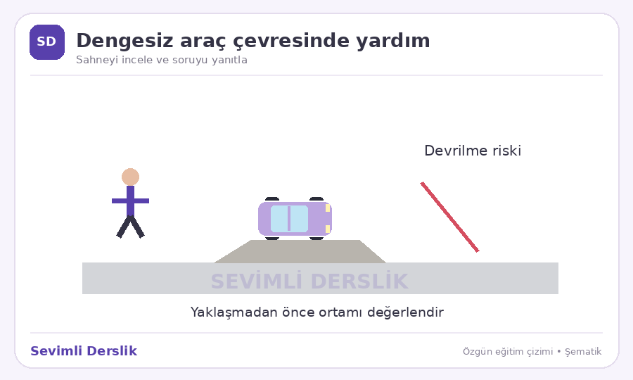 Olay yerini önce değerlendirme sorusunun görseli