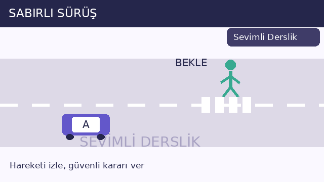 Sabırlı sürüş sorusunun görseli