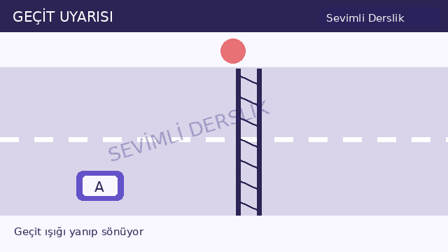Geçit uyarısı sorusunun görseli