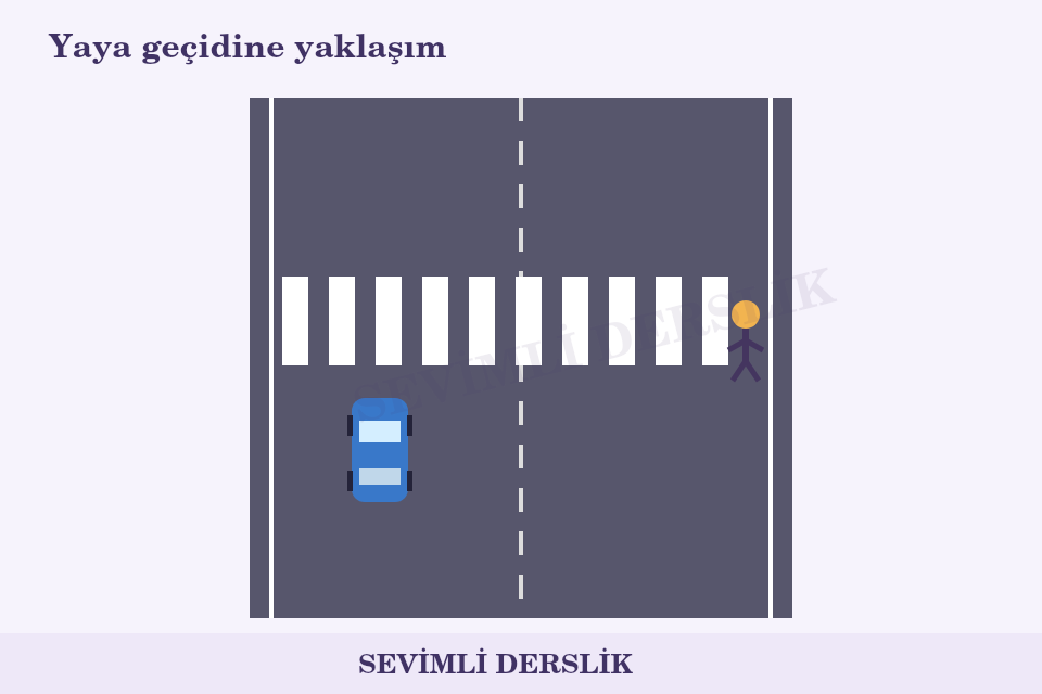 İşaretli geçitte yaya sorusunun görseli