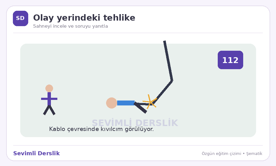 Olay yeri güvenliği sorusunun görseli