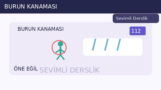 Burun kanaması sorusunun görseli