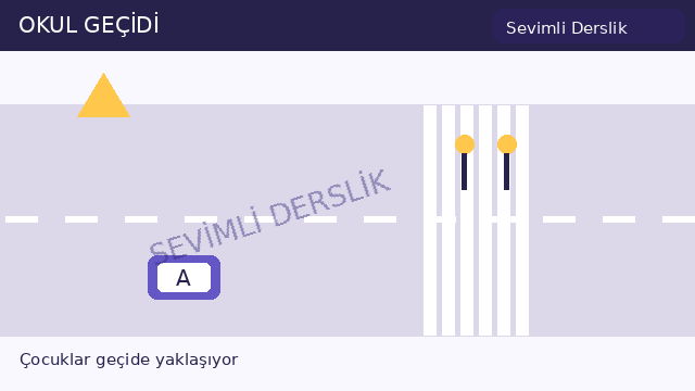 Okul geçidi sorusunun görseli