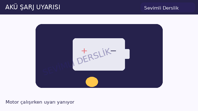 Şarj lambası sorusunun görseli