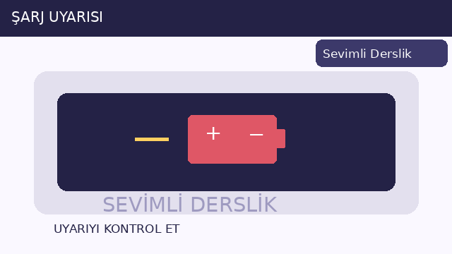 Şarj ikazı sorusunun görseli