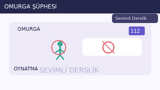 Omurga şüphesi sorusunun görseli