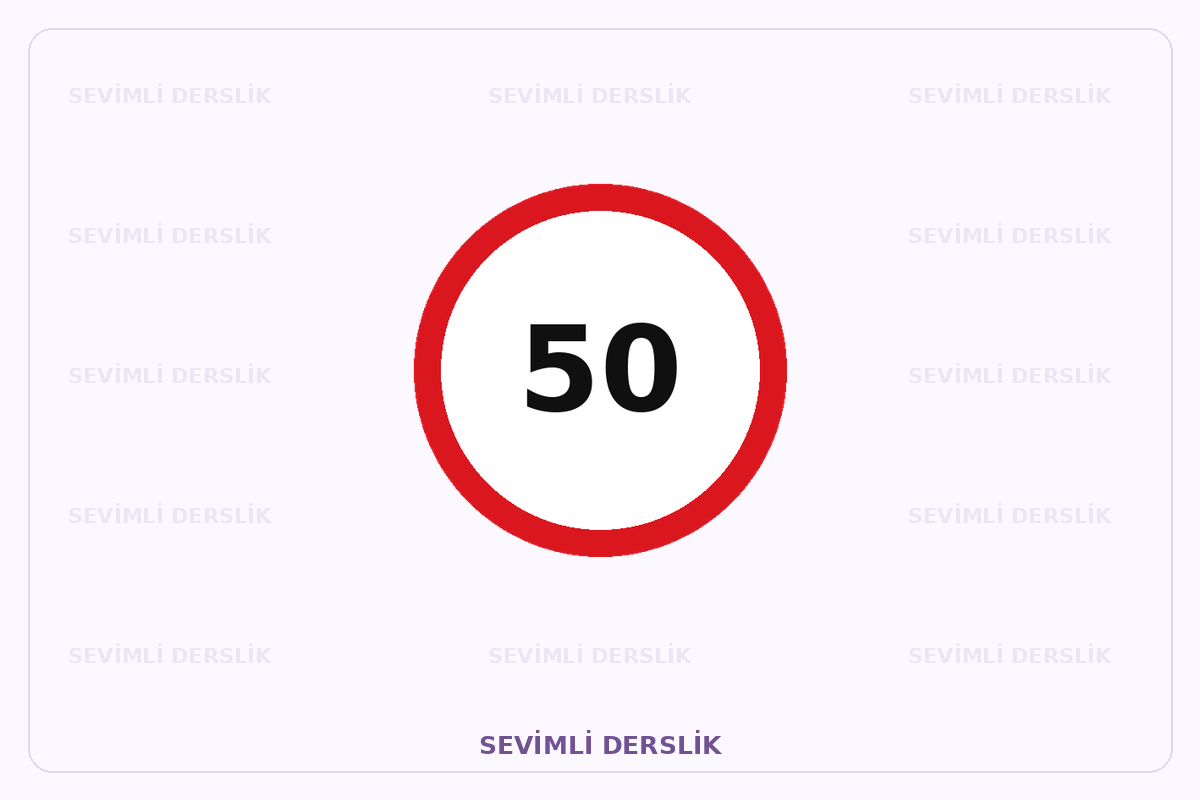 Üst sınır ve hedef hız sorusunun görseli