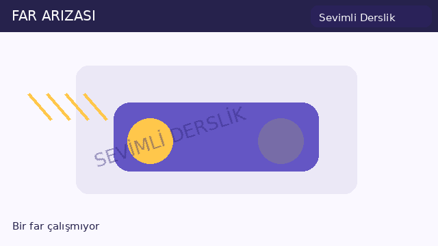 Far arızası sorusunun görseli