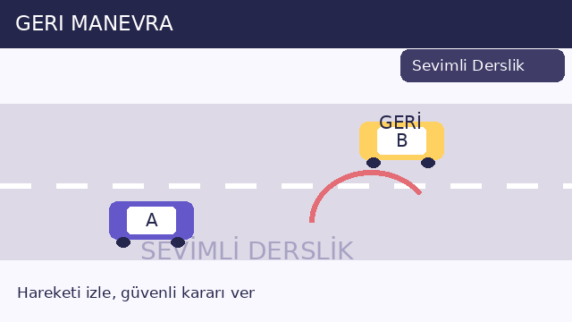 Geri manevra sorusunun görseli