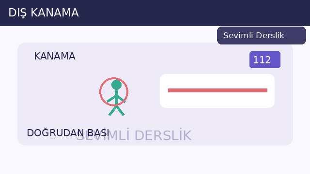 Dış kanama sorusunun görseli