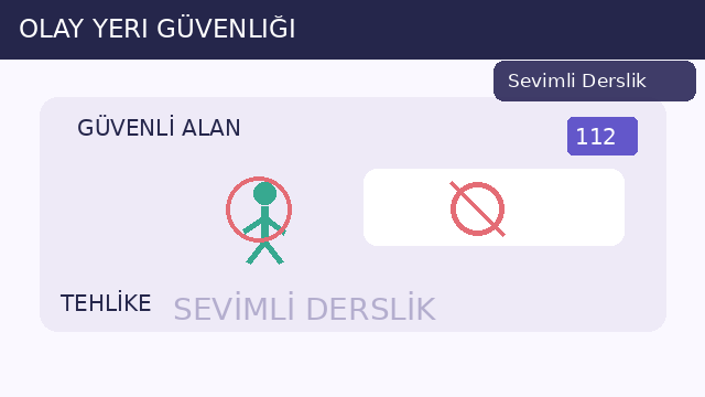 Olay yeri güvenliği sorusunun görseli