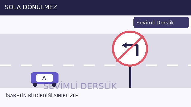 Sola dönülmez sorusunun görseli