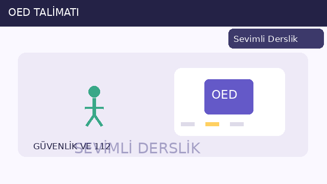 OED sesli yönlendirmesi sorusunun görseli