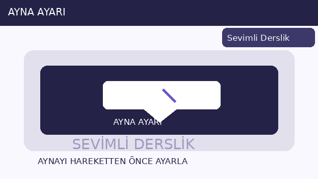 Ayna ayarı sorusunun görseli