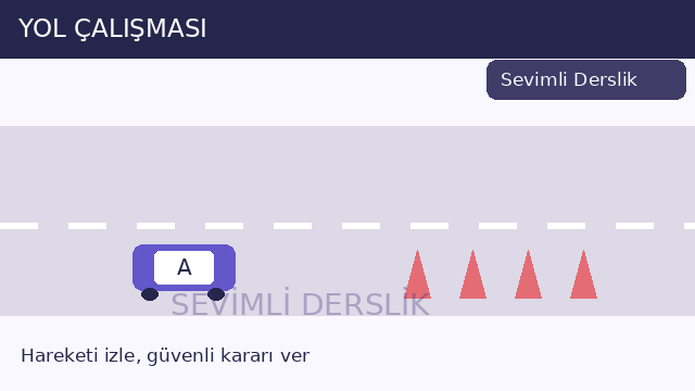 Yol çalışması sorusunun görseli