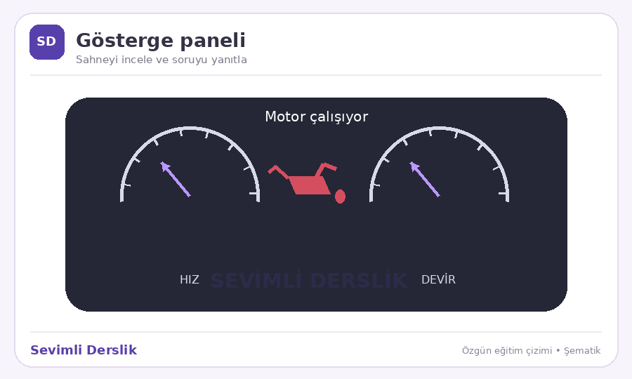 Yağ basıncı uyarısı sorusunun görseli