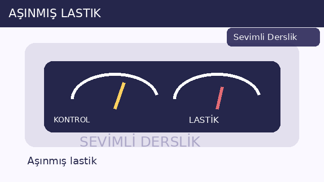 Aşınmış lastik sorusunun görseli